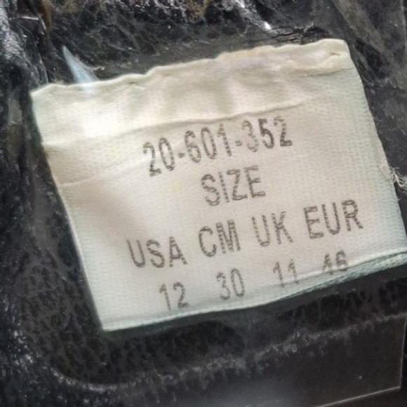 Roper Black Ostrich Skin Slip On Casual Performance Shoes Men's Size 12 Western - Picture 9 of 9